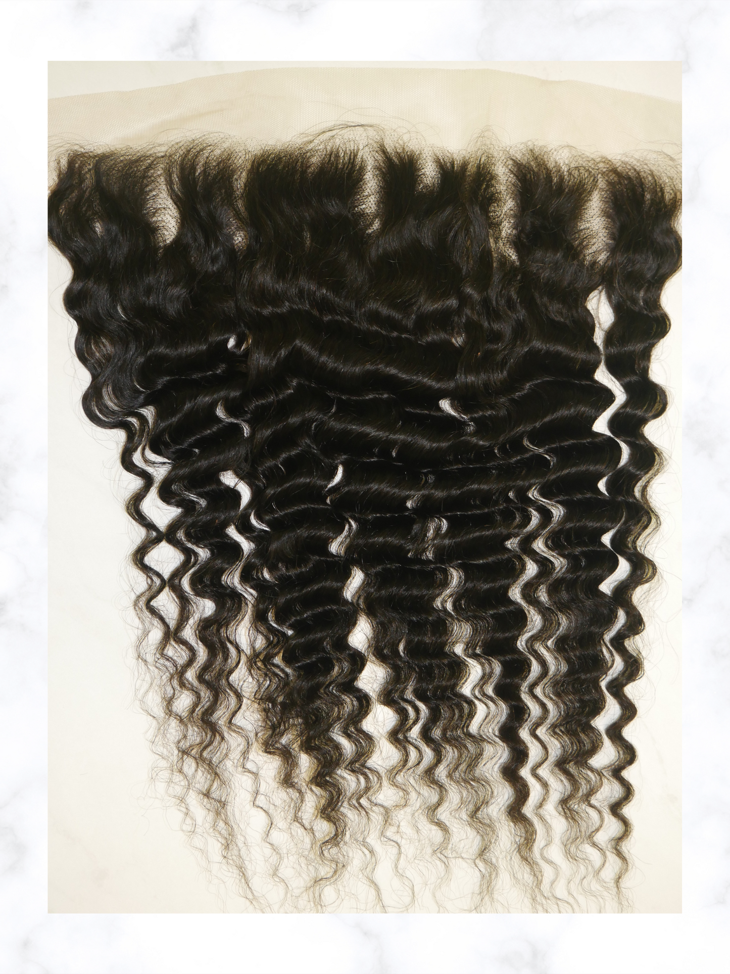 10A Transparent 13x4 Lace Frontal Deep Wave Brazilian 100% Virgin Human Hair Bundles Unprocessed