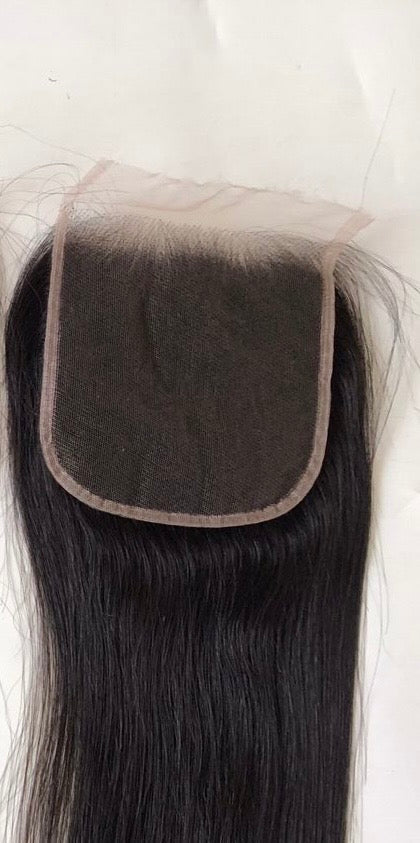 10A HD 5X5 Straight Closure Brazilian 100% Virgin Human Hair Unprocessed