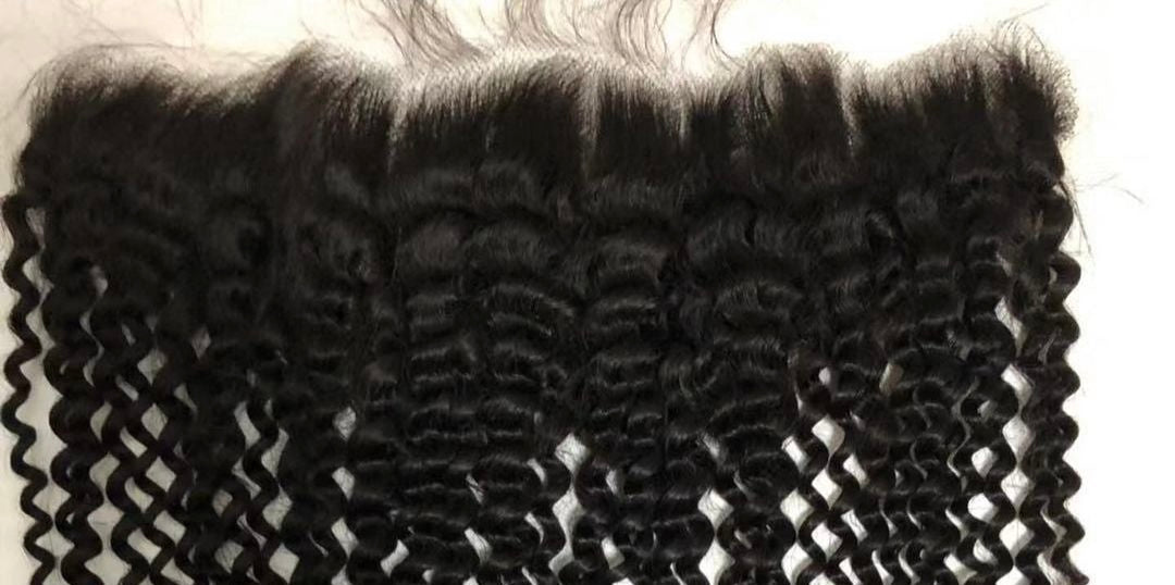10A Transparent 13x4 Lace Frontal Deep Curly Brazilian 100% Virgin Human Hair Unprocessed