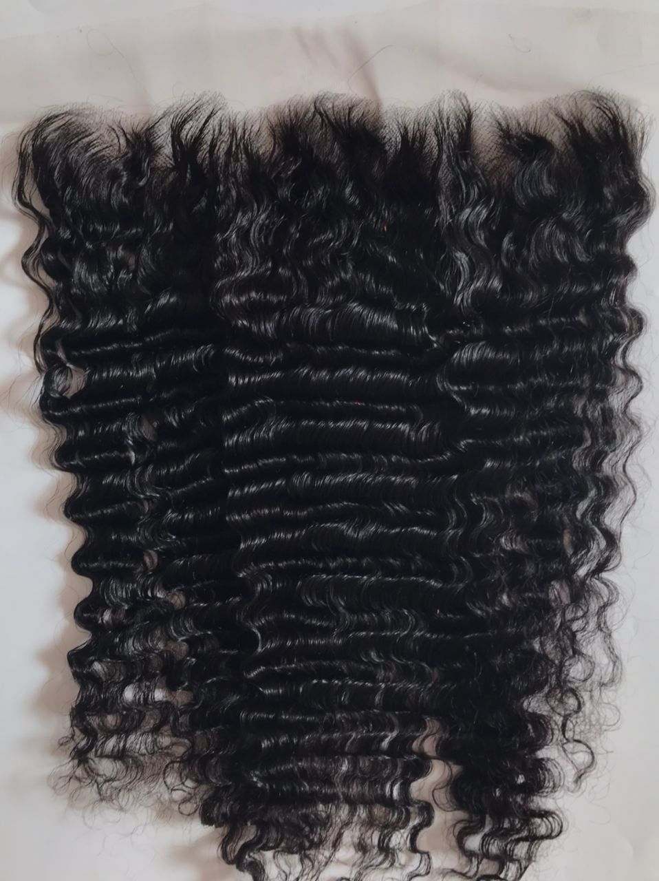 10A Transparent 13x4 Lace Frontal Deep Wave Brazilian 100% Virgin Human Hair Bundles Unprocessed
